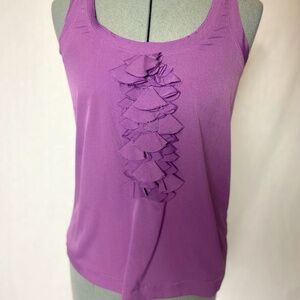 Purple Banana Republic Tank with ruffles.